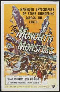 Monolith Monsters movie poster Sign 8in x 12in