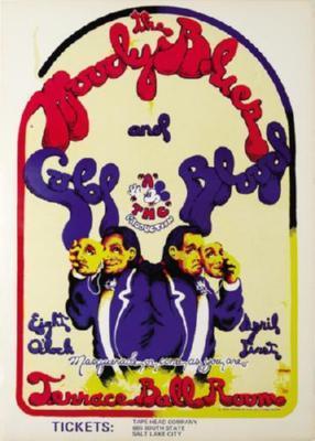 Moody Blues poster tin Metal Print Wall Art