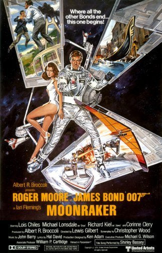 Moonraker Movie Poster James Bond 11x17 Mini Poster