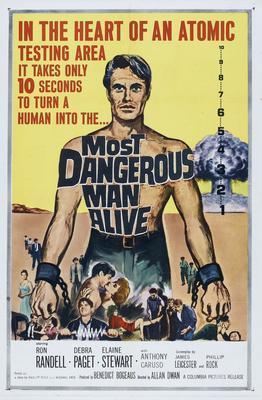Most dangerous Man Alive movie poster Metal Print 8in x 12in