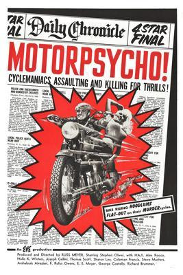 Motorpsycho movie poster Sign 8in x 12in