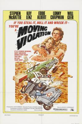 Moving Violations Metal Movie Poster 8in x 12in