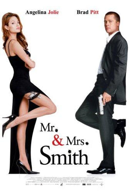 Mr And Mrs Smith Metal Movie Poster 8in x 12in The Poster Depot