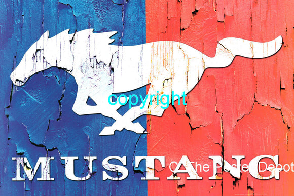 Ford Mustang Logo  Poster On Sale The Poster Depot