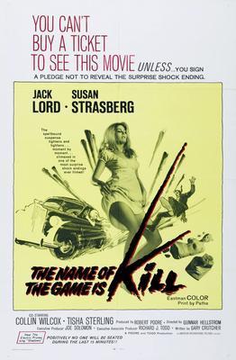 Name Of The Game Is Kill Movie Poster Metal Poster Choose Style | The Poster Depot The Poster Depot