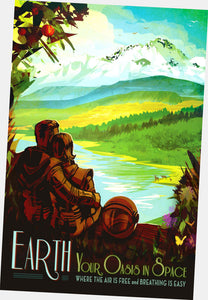 nasa travel poster art Poster