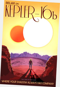 Nasa Travel poster Art poster Kepler 16B for sale cheap United States USA