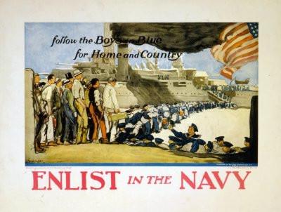 War Propaganda Poster Navy On Sale United States