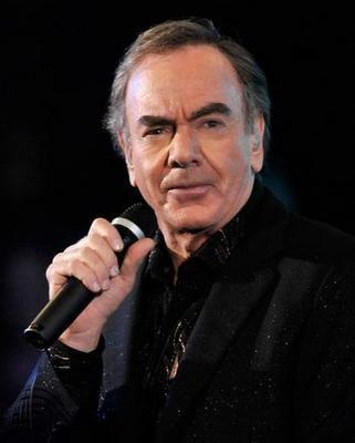 Neil Diamond Close Up In Black poster tin Metal Print Wall Art