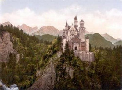 Neuschwanstein Castle Art Metal Print 8in x 12in
