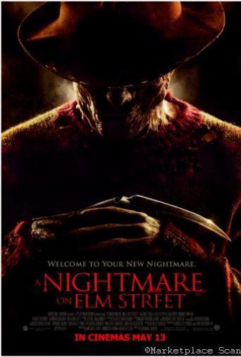 Nightmare On Elm Street movie poster Metal Print 8in x 12in