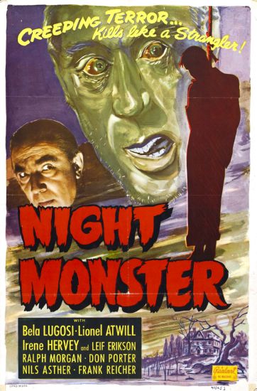 Night Monster Movie 11inx17in Mini Poster in Mail/storage/gift tube