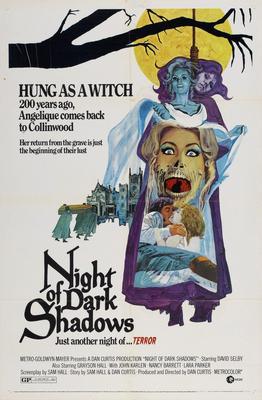 Night Of Dark Shadows Metal Movie Poster 8in x 12in