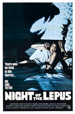 Night Of The Lepus movie poster Metal Print 8in x 12in