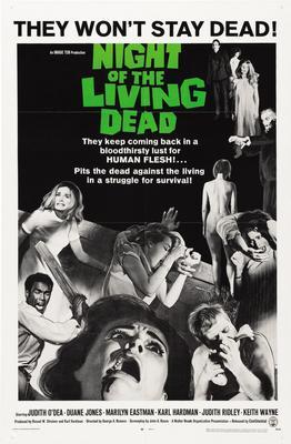 Night Of The Living Dead Metal Movie Poster 8in x 12in