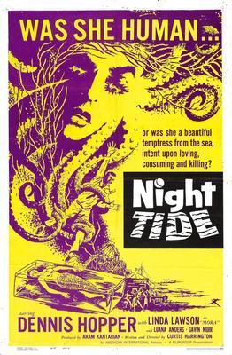 Night Tide movie poster Metal Print 8in x 12in