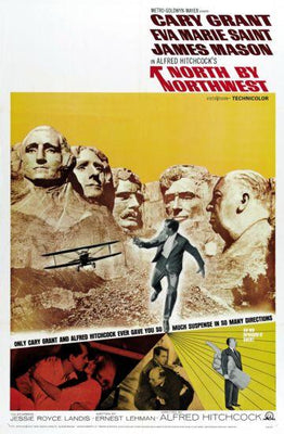 North By Northwest Metal Movie Poster 8in x 12in