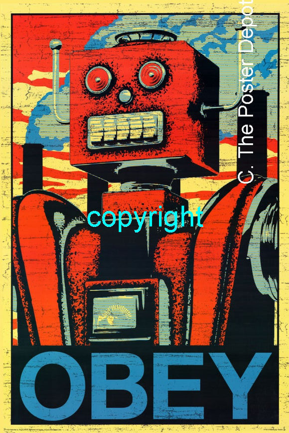Vintage Toy Robot  Poster On Sale The Poster Depot