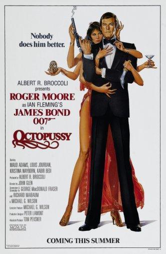 Octopussy movie poster Metal Print 8in x 12in