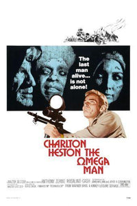 Omega Man The Photo Sign 8in x 12in