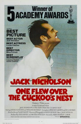 One Flew Over The Cuckoos Nest Metal Movie Poster 8in x 12in The Poster Depot