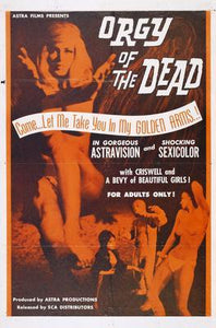 Orgy Of The Dead movie poster Sign 8in x 12in