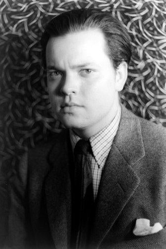 Orson Welles Photo Sign 8in x 12in