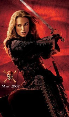 Pirates Of The Caribbean Keira Knightley Metal Print 8in x 12in
