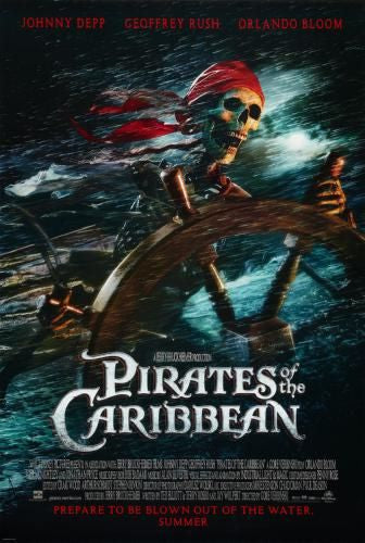 Pirates Of The Caribbean Curse Black Pearl Movie Poster 11x17 Mini Poster