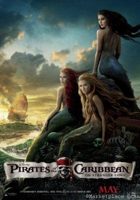 Pirates Of The Caribbean On Stranger Tides Metal Movie Poster 8in x 12in