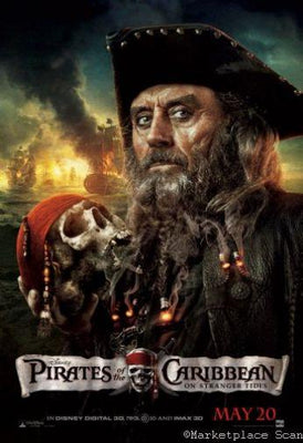 Pirates Of The Caribbean On Stranger Tides Metal Movie Poster 8in x 12in The Poster Depot