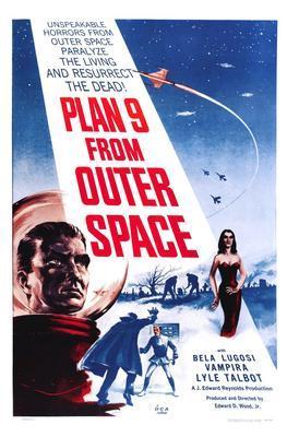 Plan 9 From Outer Space movie poster Sign 8in x 12in