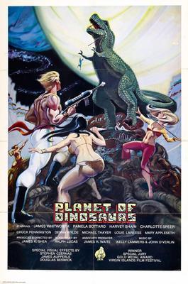 Planet Of Dinosaurs Metal Movie Poster 8in x 12in