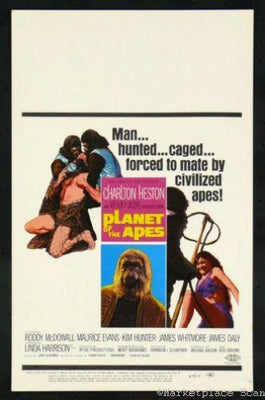 Planet Of The Apes Metal Movie Poster 8in x 12in