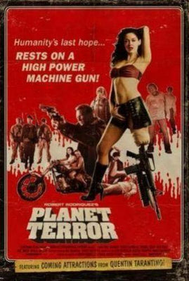 Planet Terror Metal Movie Poster 8in x 12in The Poster Depot