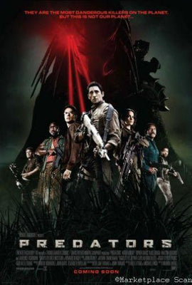 Predators movie poster Metal Print 8in x 12in