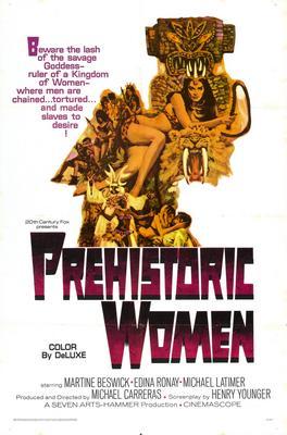 Prehistoric Women Metal Movie Poster 8in x 12in