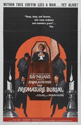 Premature Burial movie poster Metal Print 8in x 12in
