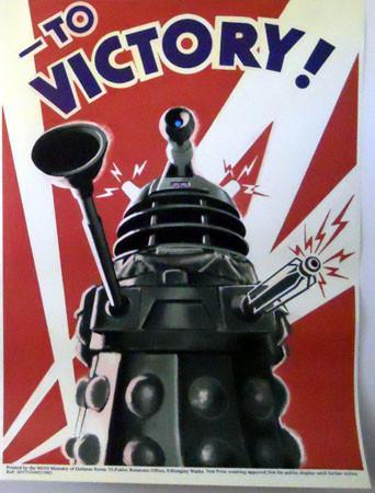 Daleks TO VICTORY DR. WHO poster tin sign Wall Art