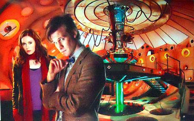 DR. WHO MATT SMITH KAREN GILLAN TARDIS Metal Poster Print 8in x 12in 12"x16" The Poster Depot
