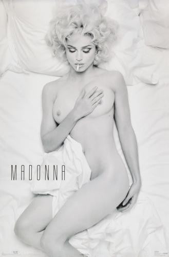 MADONNA Poster SMOKING IN BED Nude PHOTO ART 11x17 Mini Poster