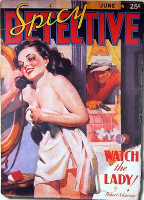 Pulp Fiction Novel Exploitation Art Poster Spicy Detective Lady On Sale United States