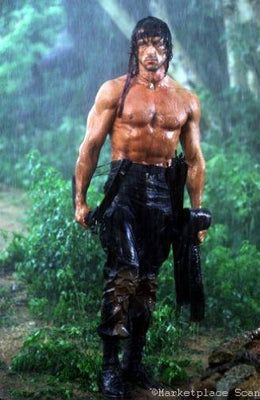 Rambo movie poster Metal Print 8in x 12in