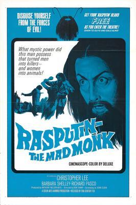 Rasputin The Mad Monk Metal Movie Poster 8in x 12in
