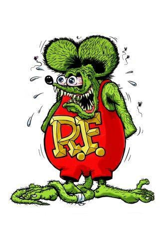 Rat Fink Photo Sign 8in x 12in