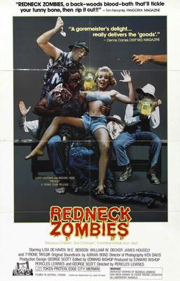 Redneck Zombies Metal Movie Poster 8in x 12in