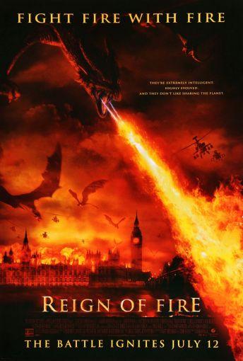 Reign Of Fire movie poster Sign 8in x 12in