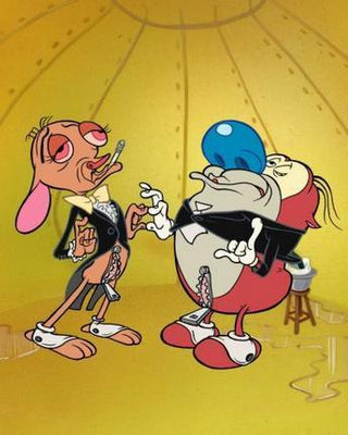 Ren And Stimpy poster tin Metal Print Wall Art