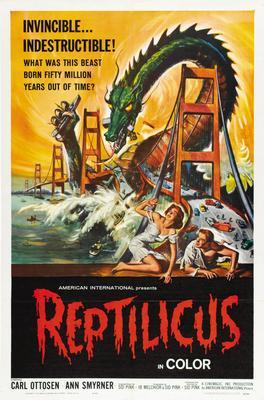 Reptilicus Metal Movie Poster 8in x 12in