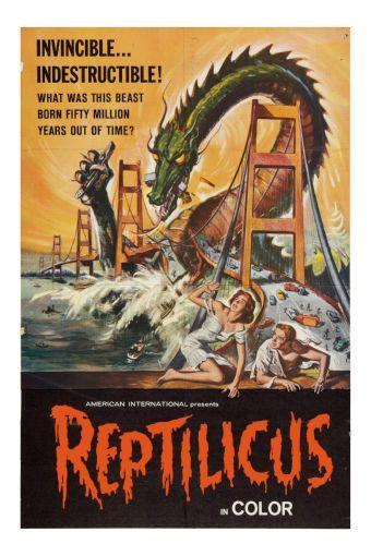 Reptilicus Photo Sign 8in x 12in